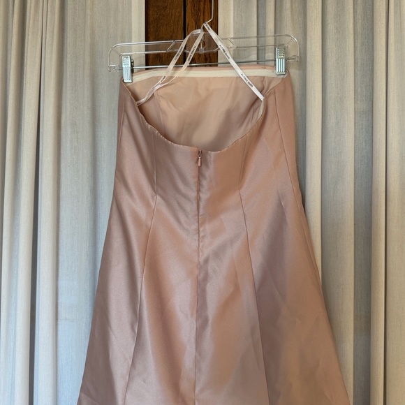 Alfred Sung Cameo Blush Strapless A-Line Gown - Picture 7 of 14